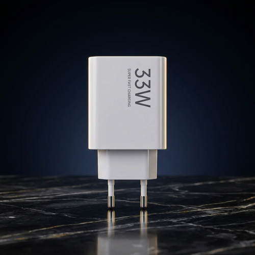 33W Super Fast Charging Adapter | EU Plug – Universal Compatibility