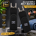 Adjustable Belt Buckle Set – Premium Metal Hook Buckles, Pack of 2