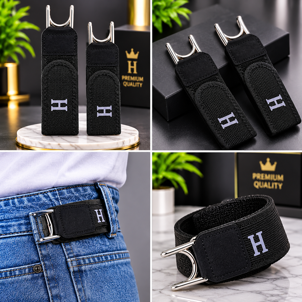 Adjustable Belt Buckle Set – Premium Metal Hook Buckles, Pack of 2