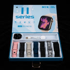 MTK-06 Smart Watch with 7+1 Multi-Color Strap Set