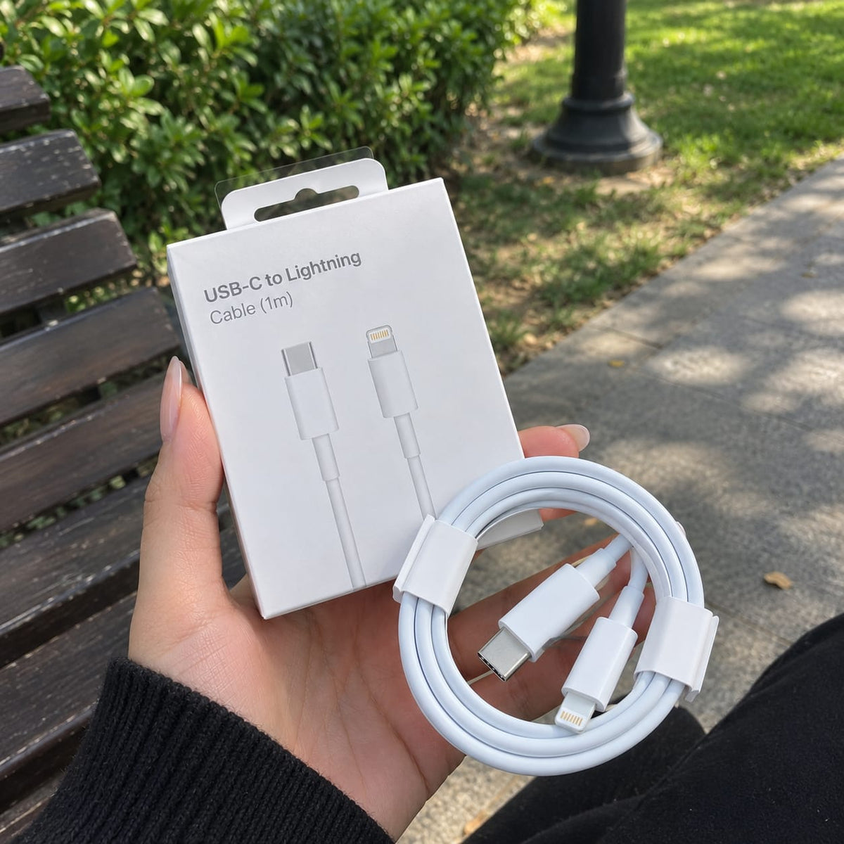 USB-C to Lightning Cable 1m – White Fast Charging & Data Transfer Cable