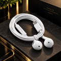 Gionee USB-C Wired Handsfree – White Earphones with Microphone