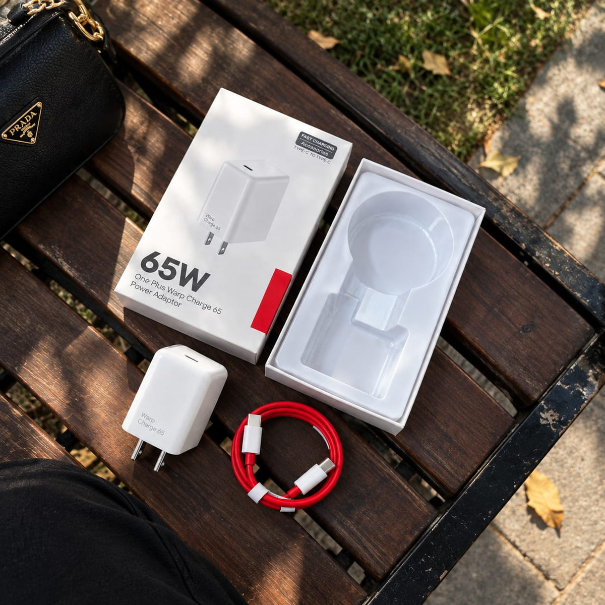65W Fast Charging Adapter with Type-C Cable – OnePlus Warp Charge Style
