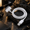 30-Pin USB Charging & Data Cable for Older Apple Devices – White