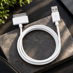 30-Pin USB Charging & Data Cable for Older Apple Devices – White