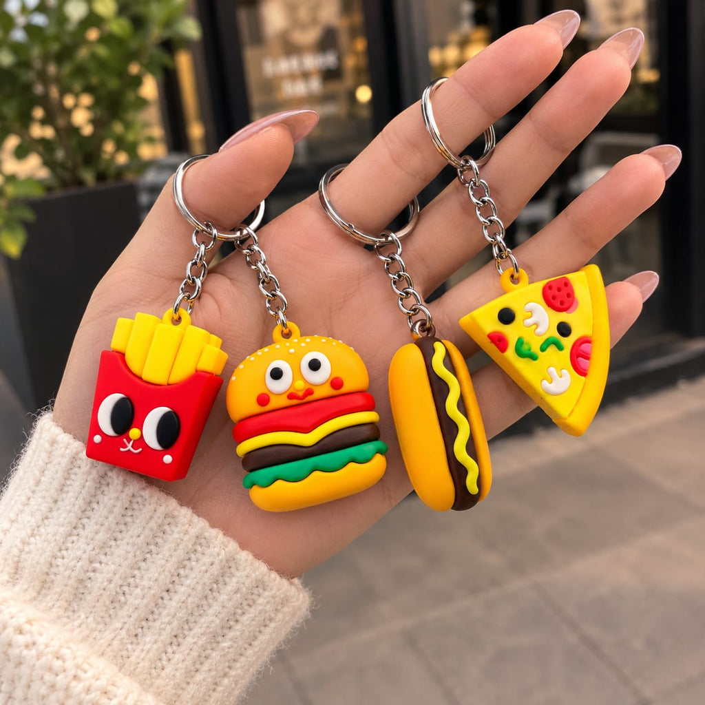 Cute Fast Food Keychains – Mini Food Charm