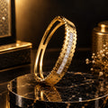 Golden Crystal Detail Bracelet – Elegant Bangle