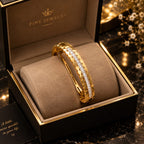 Golden Crystal Detail Bracelet – Elegant Bangle