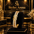 Elegant Gold-Tone Crystal Bracelet