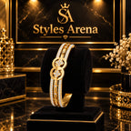 Elegant Gold-Tone Crystal Bracelet