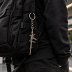Metal Rifle Keychain