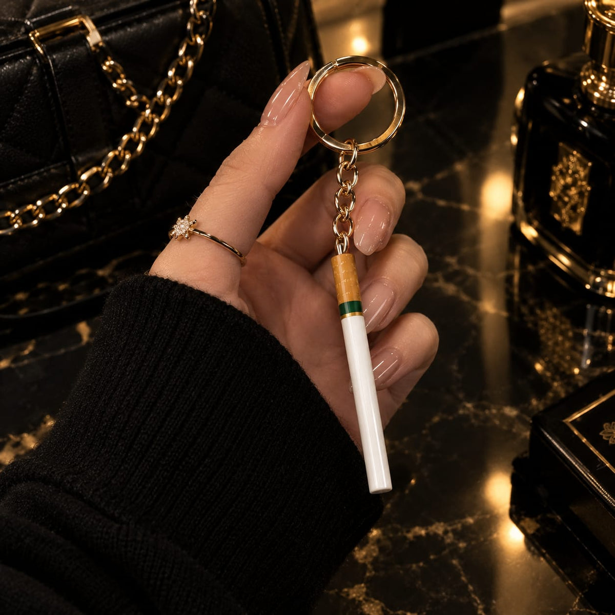 Cigarette Design Keychain