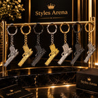 Premium Metal Gun Keychain – Stylish Pistol Design