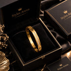 Luxury Gold-Tone Crystal Bracelet – Elegant Women's Jewelry