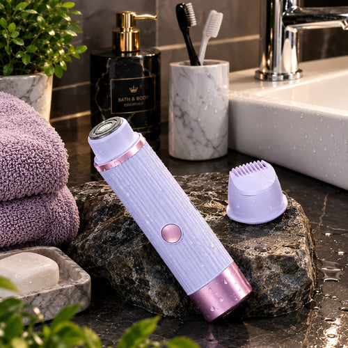 2-in-1 Double-Head Electric Shaver & Trimmer for Women | USB Rechargeable