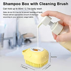 Soft Silicone Bath Brush with Hooks | Gentle Body Scrubber for Babies & Adults | With Box