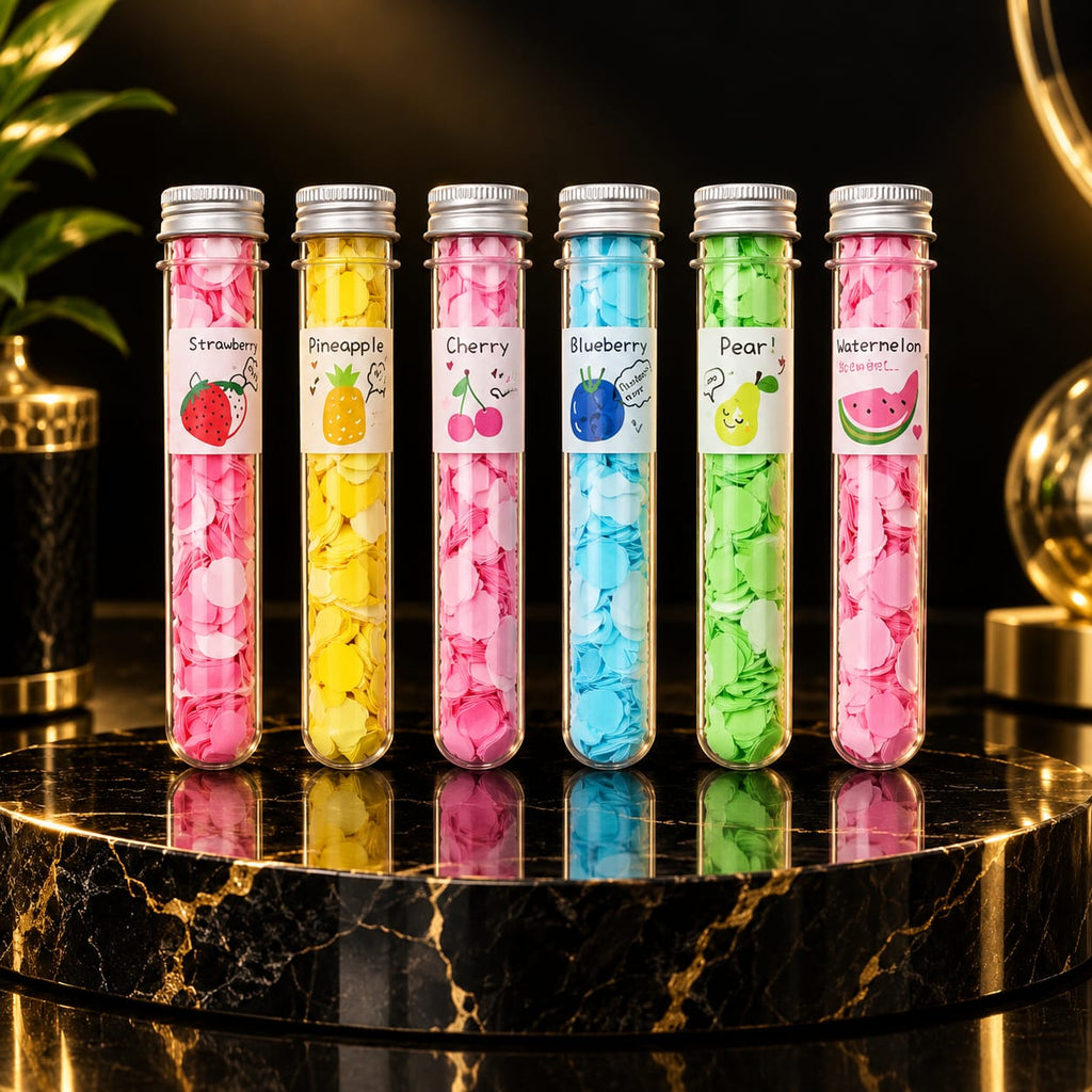Portable Disposable Soap Paper Flakes | Flower-Shaped Travel Soap Sheets in Tube Bottle