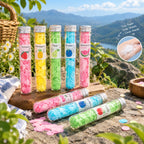 Portable Disposable Soap Paper Flakes | Flower-Shaped Travel Soap Sheets in Tube Bottle