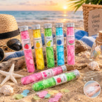 Portable Disposable Soap Paper Flakes | Flower-Shaped Travel Soap Sheets in Tube Bottle