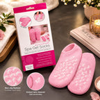 Reusable Silicone Moisturizing Spa Socks for Dry Feet & Cracked Heels | Overnight Foot Care